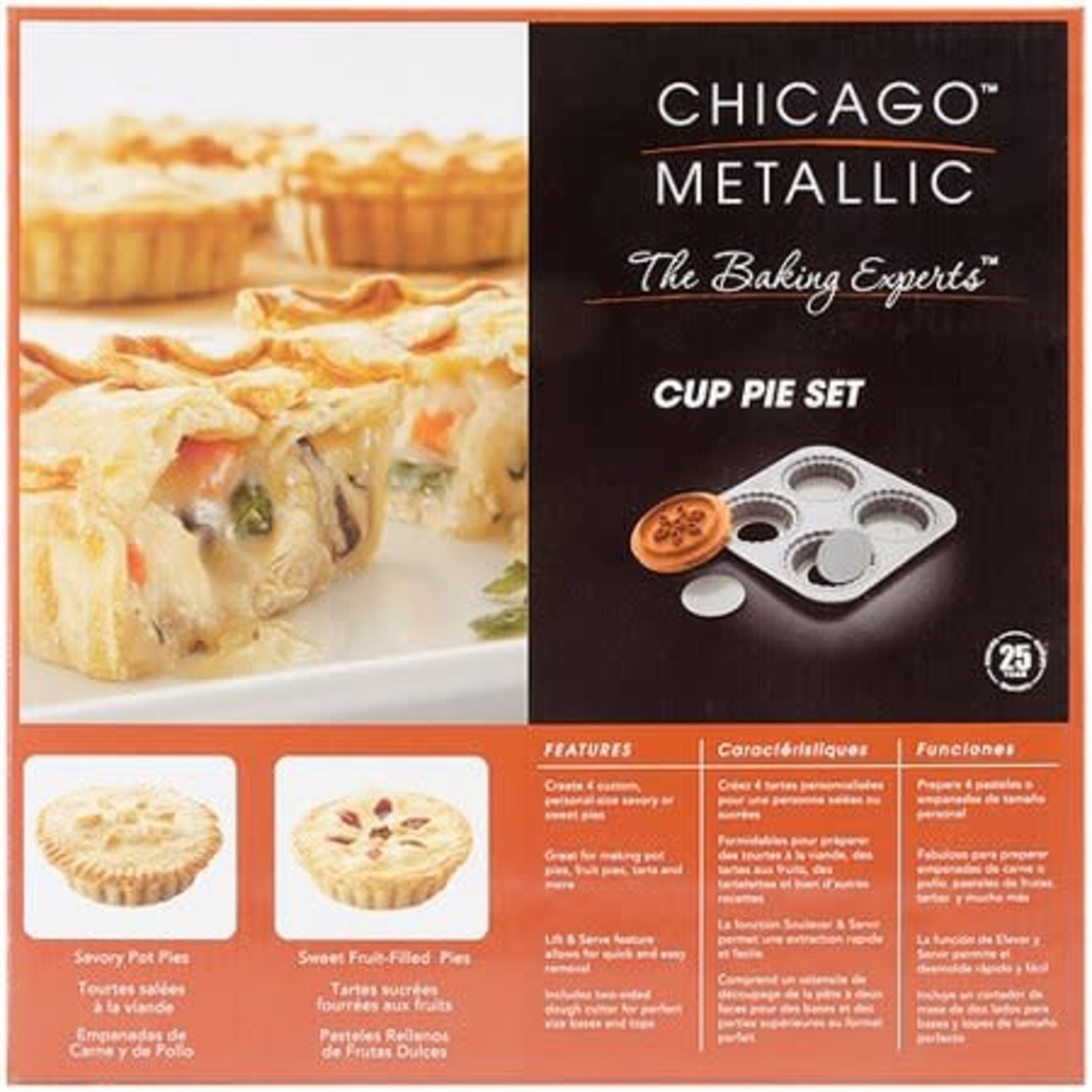 Chicago Metallic Non-Stick Cup Pie Set