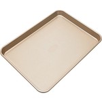 TWS Cookie Sheet, L-17.5"x11.8"x.98", 0.8mm Gold Metalic w/ Diamond Base