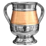 59538 Stainless Steel Wash Cup - Golden Diamonds