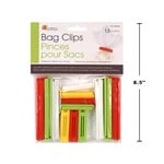 Luciano 13-pc Bag Clips, 4 col., (Red, Green,Yellow & Wht), pbh -