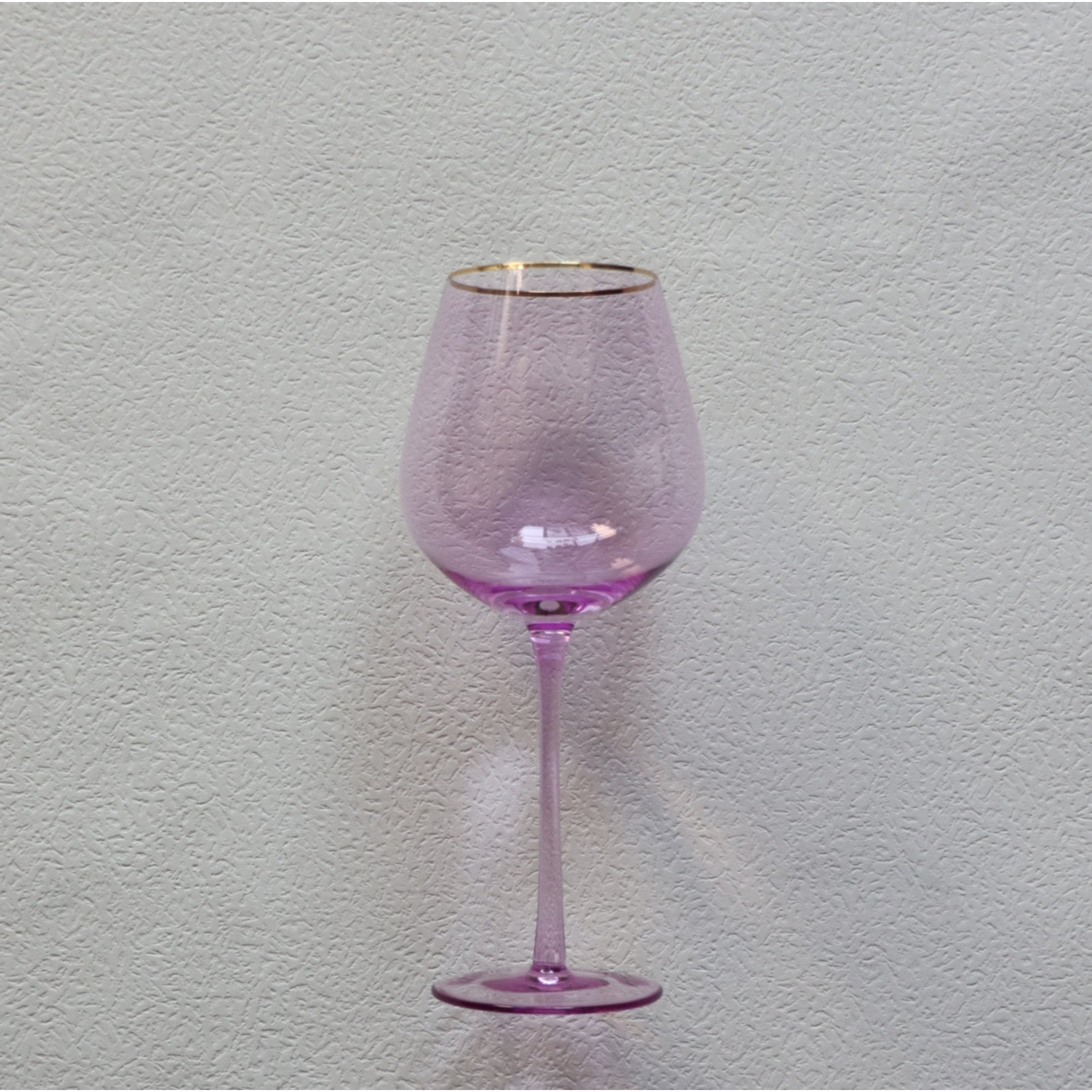 TWS VD-P27-LI Vikko Decor - Platinum, Lilac with Gold Rim, Wine Glass ...