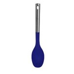 TWS Millvado - Nylon Utensils SS Handle, Solid Spoon, Blue,13.5'' -