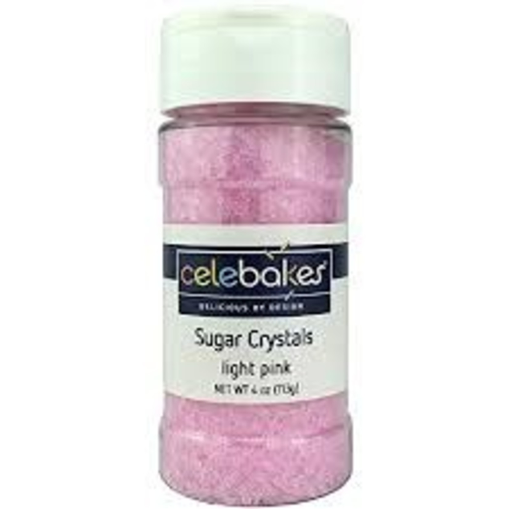 TWS Celebakes Light Pink Sugar Crystals, 4 oz.