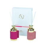TWS Gold Bottle and Pink Leather. Rose Petal. Diffuser