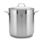 TWS Y16 Classic Stainless Steel Stockpot with Lid-16 Quart