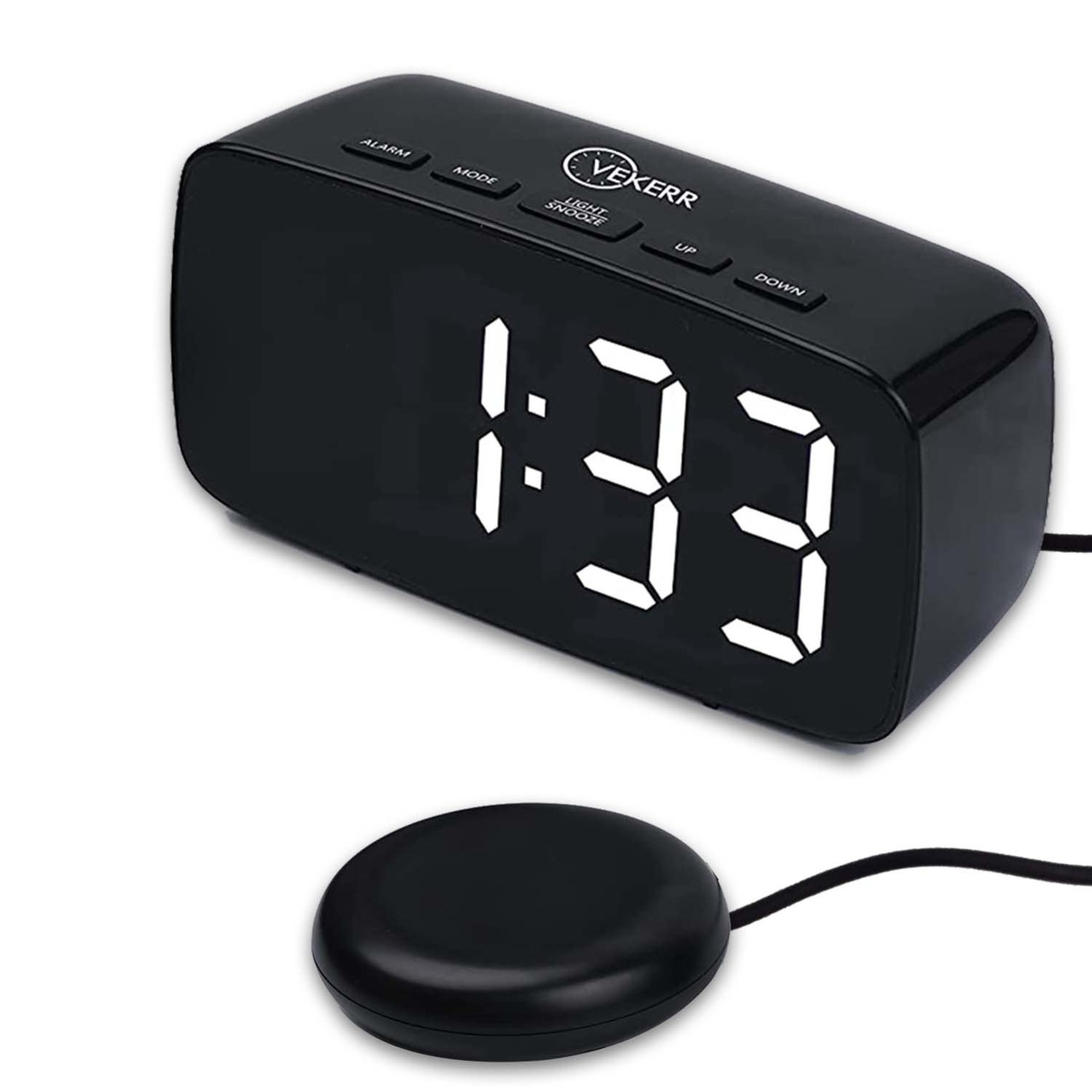 Alarm Clock with Bed Shaker, Vibrating Alarm Clock