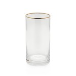 CH-6551 Optic Highball with Gold Rim