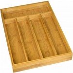 CUTLERY TRAY-BAMBOO 5 SECTION