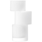 G1728-26-391 Tier Vase H10.25in Chalk White