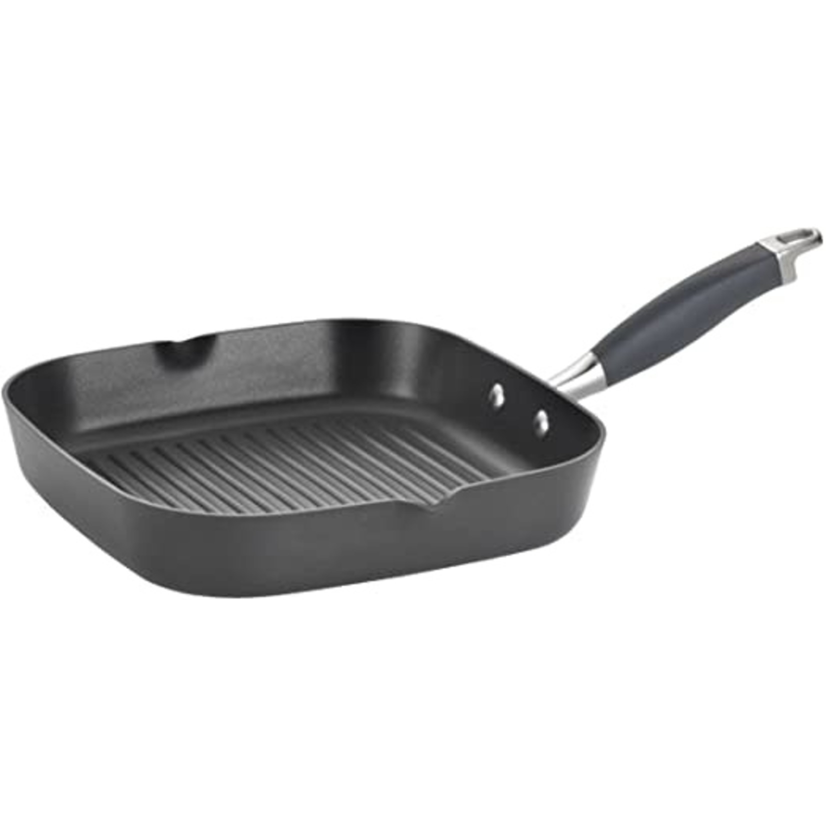 Anolon Advanced Hard-Anodized Nonstick 11-Inch Deep Square Grill Pan with  Pour Spouts, Gray - The Westview Shop