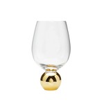 WIG3098 Wine Glasses on Gold Ball Pedestal