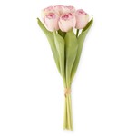 13 Inch Pink Real Touch Tulip Bundle (6 Stem)