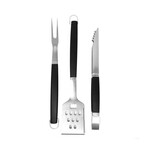 STAINLESS STEEL BBQ TOOLS, SET OF 3