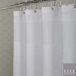 EL-44121-WHITE Jacquard Weave Design Water Shower