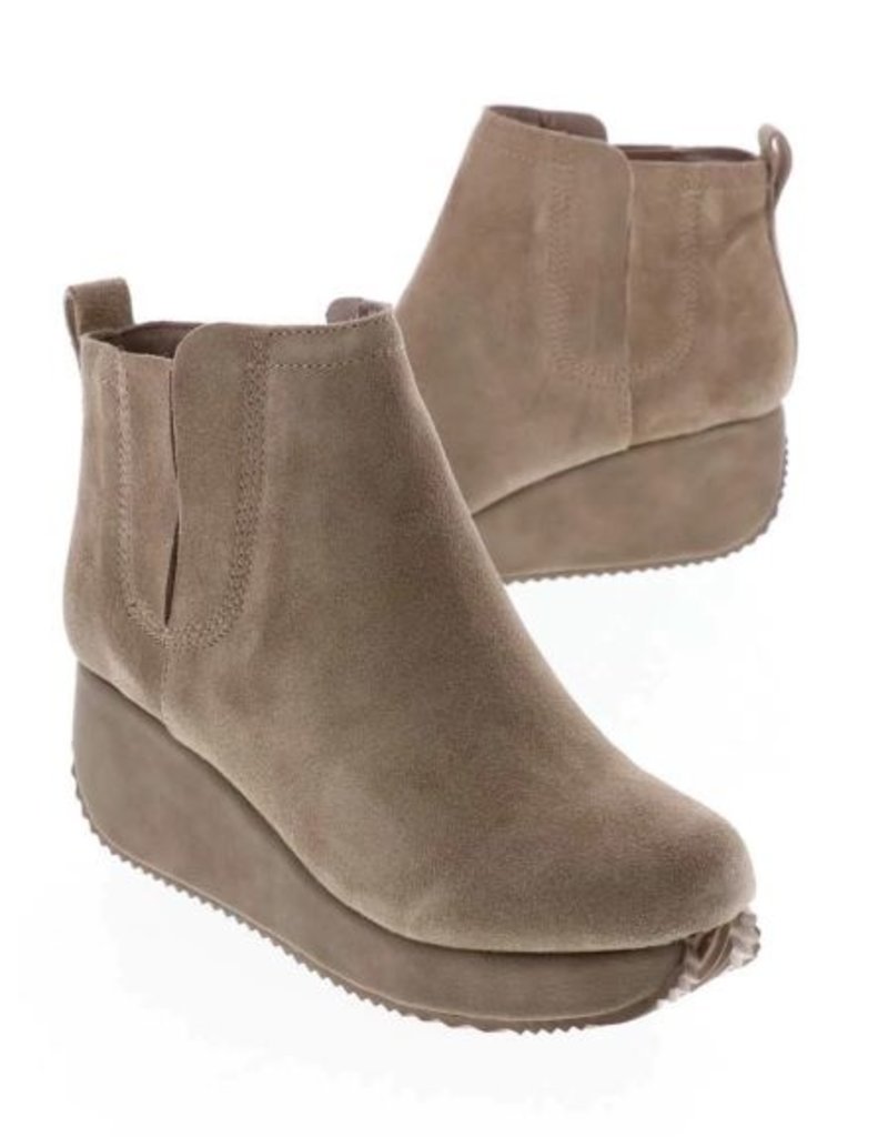 taupe wedge bootie