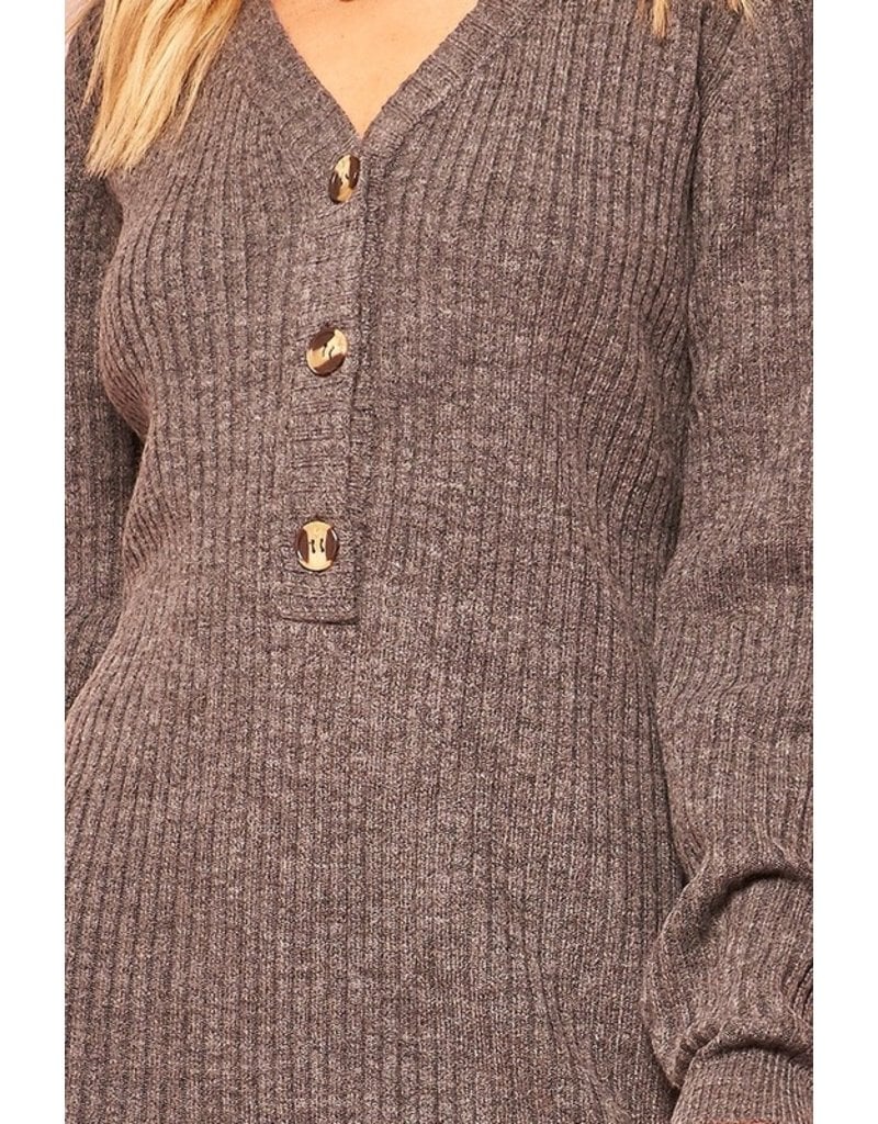 henley sweater dress