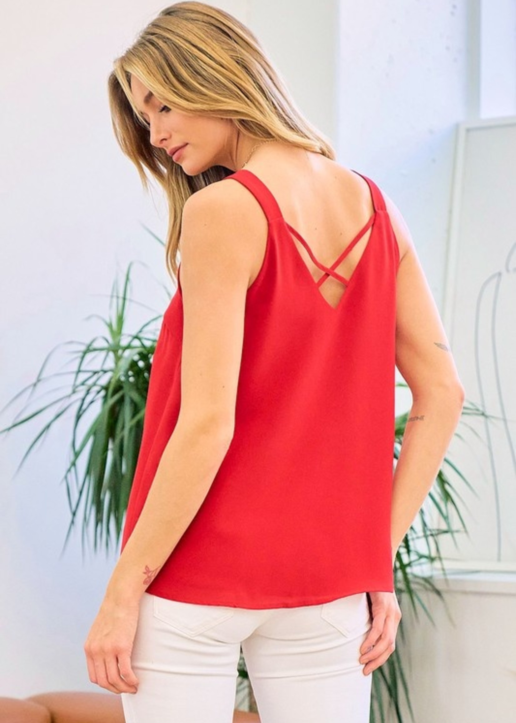 Scallop Tank - Red