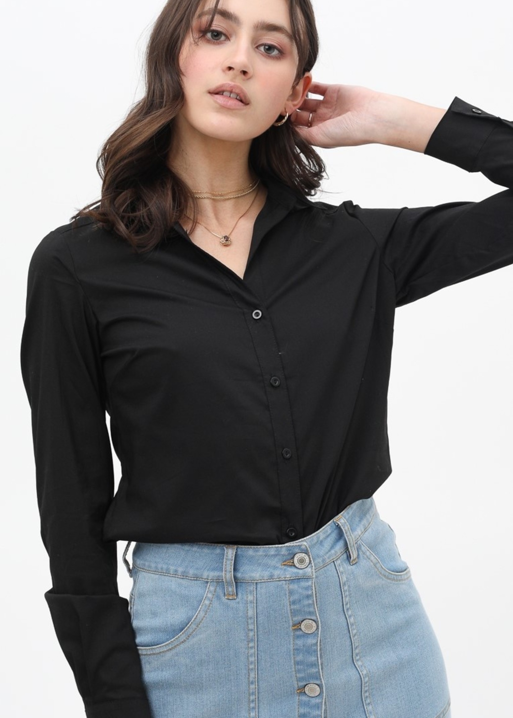 Button Up Shirt - Black