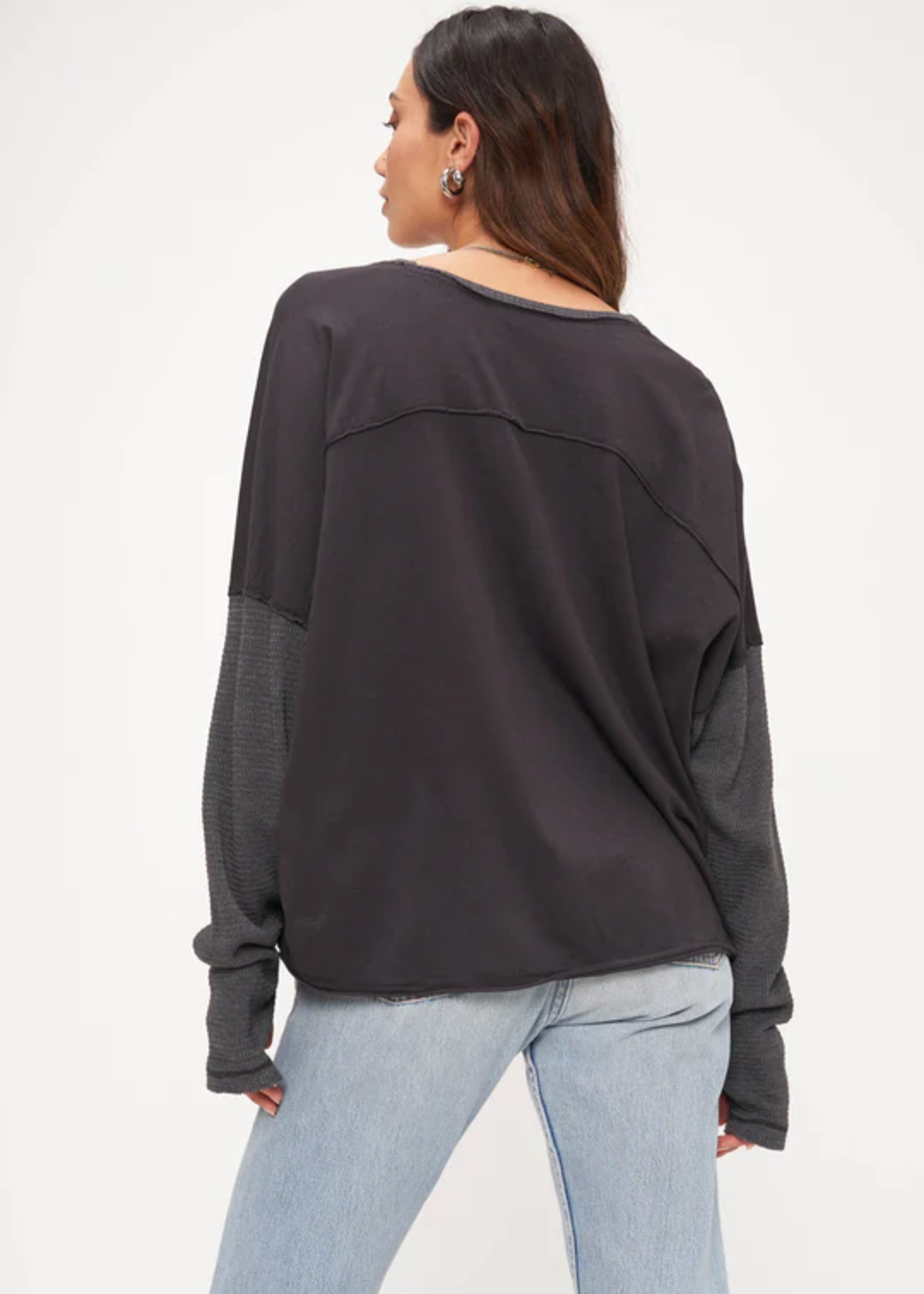 Project Social T  Long Sleeve Tee with Thermal Sleeves