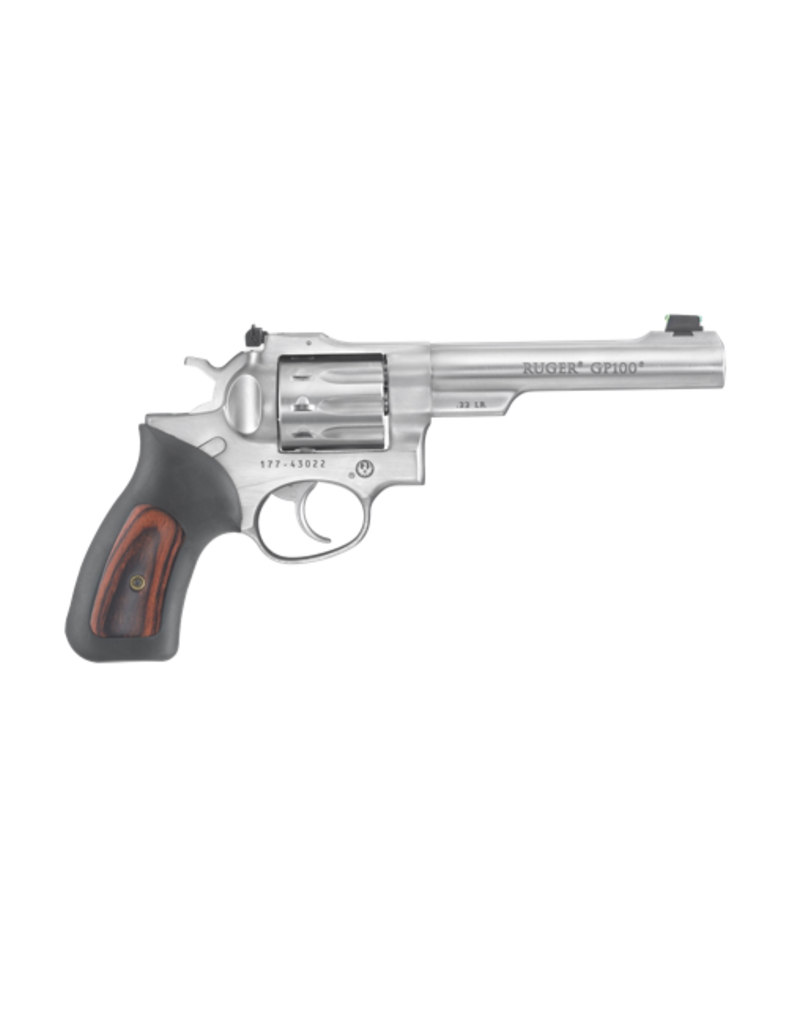 Ruger RUGER GP100 STANDARD, #1757, 22LR, S/S, 5.5”, 10RD