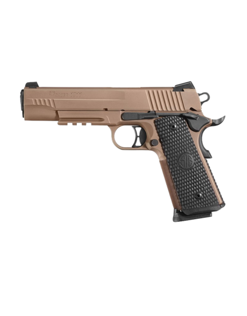 Sig Sauer SIG SAUER 1911 EMPEROR SCORPION, #1911R-45-ESCPN, 45ACP, SAO, FDE, NIGHT SIGHTS, RAIL