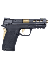 Smith & Wesson SMITH & WESSON M&P380 PORTED PERFORMANCE CENTER SHIELD EZ, #12719, 380ACP, THUMB SAFETY, FIBER OPTIC SIGHT, GOLD BARREL