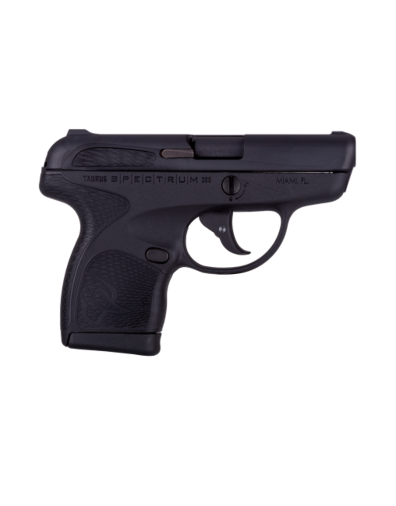 Taurus TAURUS SPECTRUM, #1007031101, 380ACP, 2.8”, BLACK SLIDE, BLACK POLYMER FRAME, BLACK INSERTS