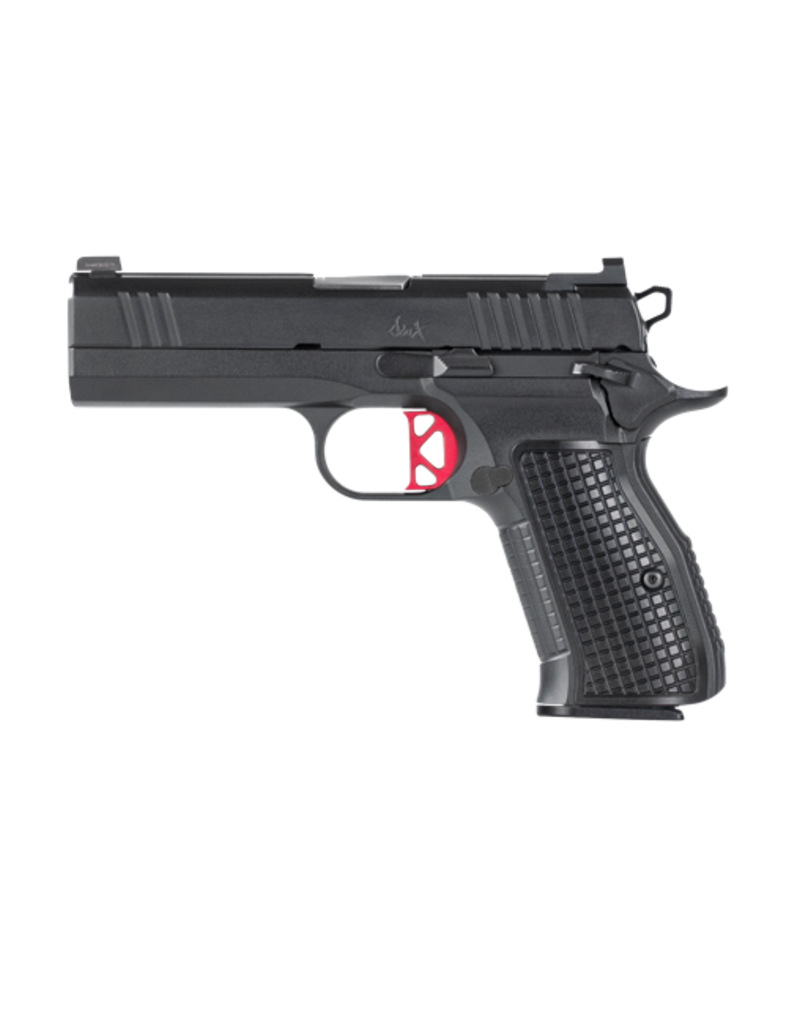 DAN WESSON DAN WESSON DWX COMPACT, #92101, 9MM, RED ACCENTS, FIBER OPTIC SIGHT, 15RD MAGS