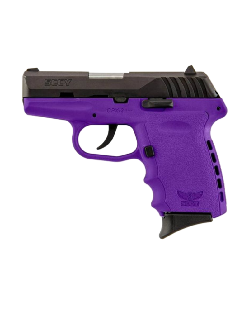 SCCY SCCY INDUSTRIES CPX-2, #CPX-2CBPU, 9MM, DOUBLE ACTION ONLY, PURPLE POLY FRAME