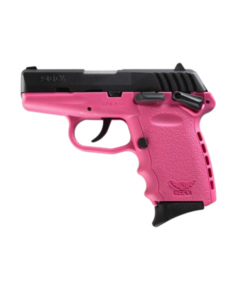 SCCY SCCY INDUSTRIES CPX-1, #CPX-1CBPK, 9MM, DOUBLE SIDE SAFETY, DOUBLE ACTION ONLY, PINK FRAME