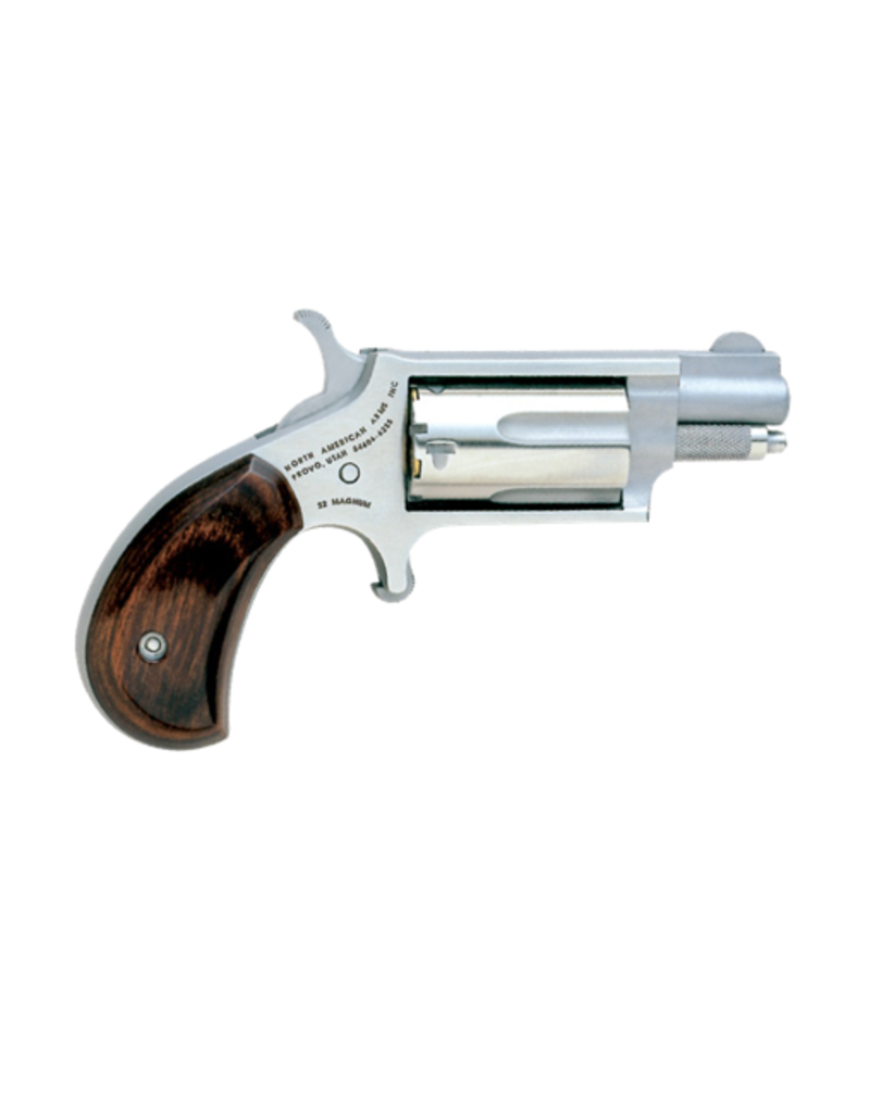 North American Arms NORTH AMERICAN ARMS MINI REVOLVER, #NAA-22MS, 22M, STAINLESS, 1.1"