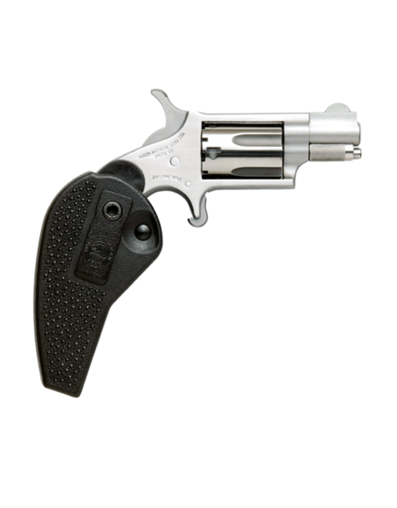 North American Arms NORTH AMERICAN ARMS MINI REVOLVER, #NAA-22LR-HG, 22LR, STAINLESS, 1.1", HOLSTER GRIP