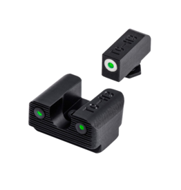 TruGlo TRUGLO TRITIUM PRO SIGHTS, FOR GLOCK 42/43, #TG231G1AW, TRITIUM SIGHT, WHITE FOCUS LOCK RING