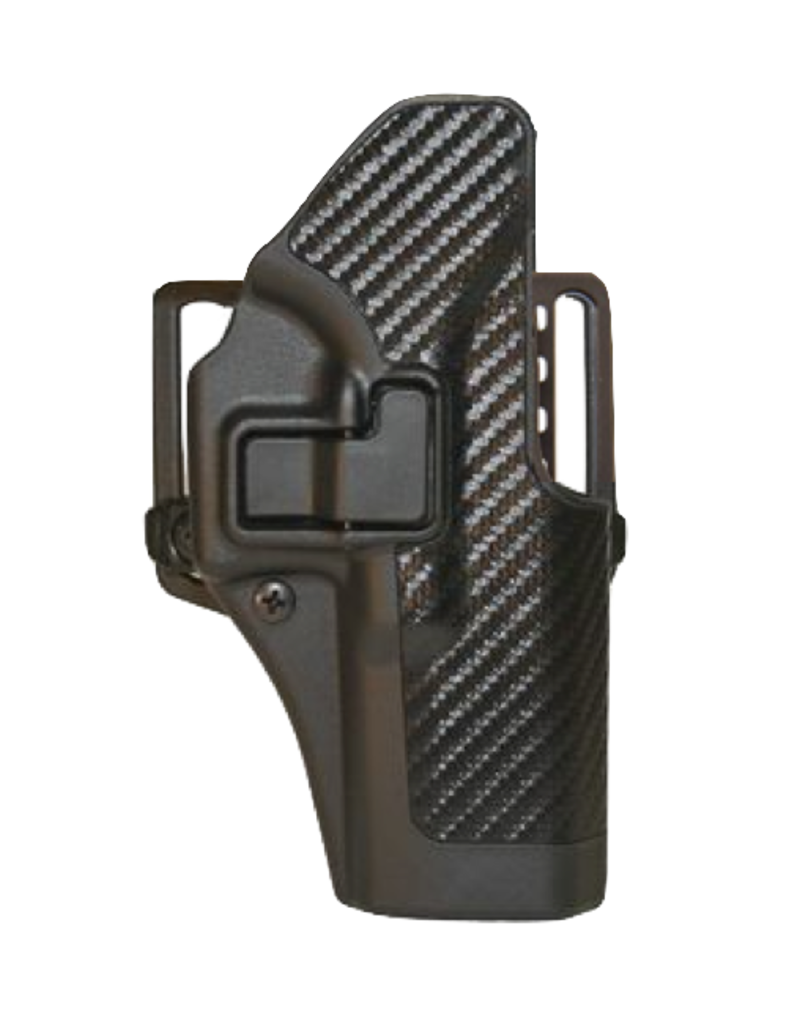 Blackhawk BLACKHAWK SERPA HOLSTER, 410000BK-R, FITS GLOCK 17/22/31, SIZE 00, CARBON FIBER, RH