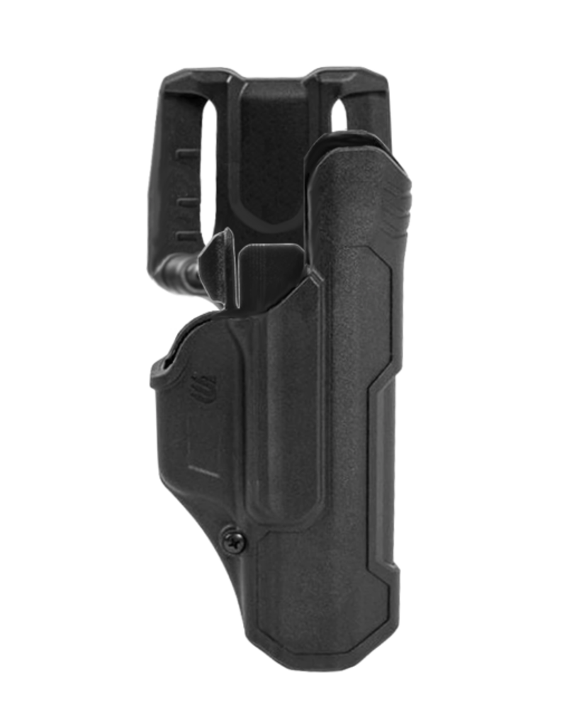 Blackhawk BLACKHAWK T-SERIES L2D HOLSTER, FOR GLOCK 17 / 19 / 22 / 23 / 45, RIGHT HAND, BLACK, LEVEL 2 RETENTION