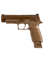 Sig Sauer SIG SAUER P320 M17 SURPLUS, # UDM17-9-SURPLUS, 9MM, 4.7”, 17RD, COYOTE, SIGLITE NIGHT SIGHTS, OPTIC READY, THUMB SAFETY, SURPLUS