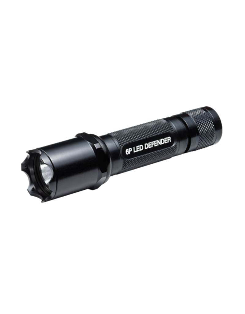 SUREFIRE 6P LED DEFENDER FLASHLIGHT, WHITE LED, 120 LUMENS, BLACK DISCONTINUED - PINT PISTOL