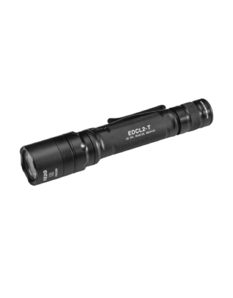 Surefire SUREFIRE XDCL2-T EVERY DAY CARRY TACTICAL, 6V, DUAL STAGE 5/1200 LU, WH LED, ALUM BLACK TYPE III ANO, TACTICAL SWITCH