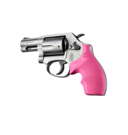 Hogue HOGUE S&W J FRAME ROUND BUTT RUBBER BANTAM STYLE GRIP PINK