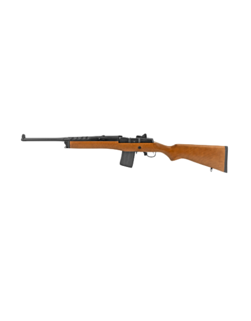 Ruger RUGER MINI-14 RANCH RIFLE, #05816, 5.56 NATO, 18.5 INCH BARREL, BLUE FINISH, WOOD STOCK