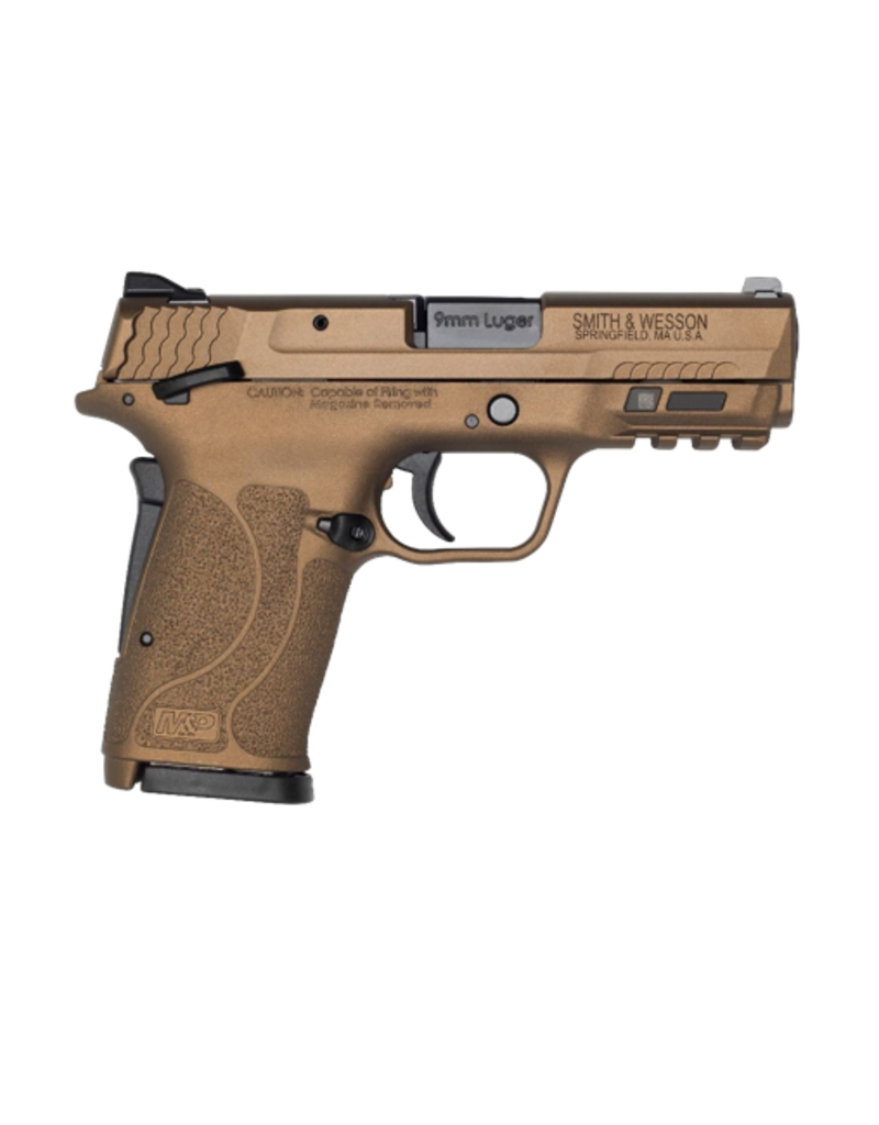 Smith & Wesson SMITH & WESSON M&P 9 SHIELD EZ, #13318, 9MM, 8 RD, CONTRAST SIGHTS, THUMB SAFETY, BURNT BRONZE