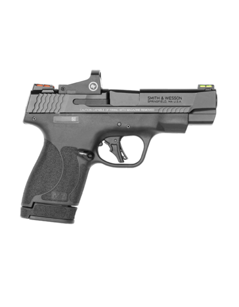 Smith & Wesson SMITH & WESSON, M&P 9 SHIELD PLUS, #13251, 9MM, 1-10/1-13RD, F/O SIGHTS, CRIMSON TRACE RED DOT