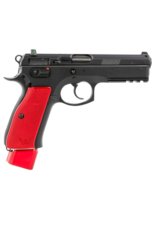 CZ CZ 75 SP-01 COMPETITION, #91206, 9MM, 21RD MAGAZINE, RED ALUMINUM GRIPS