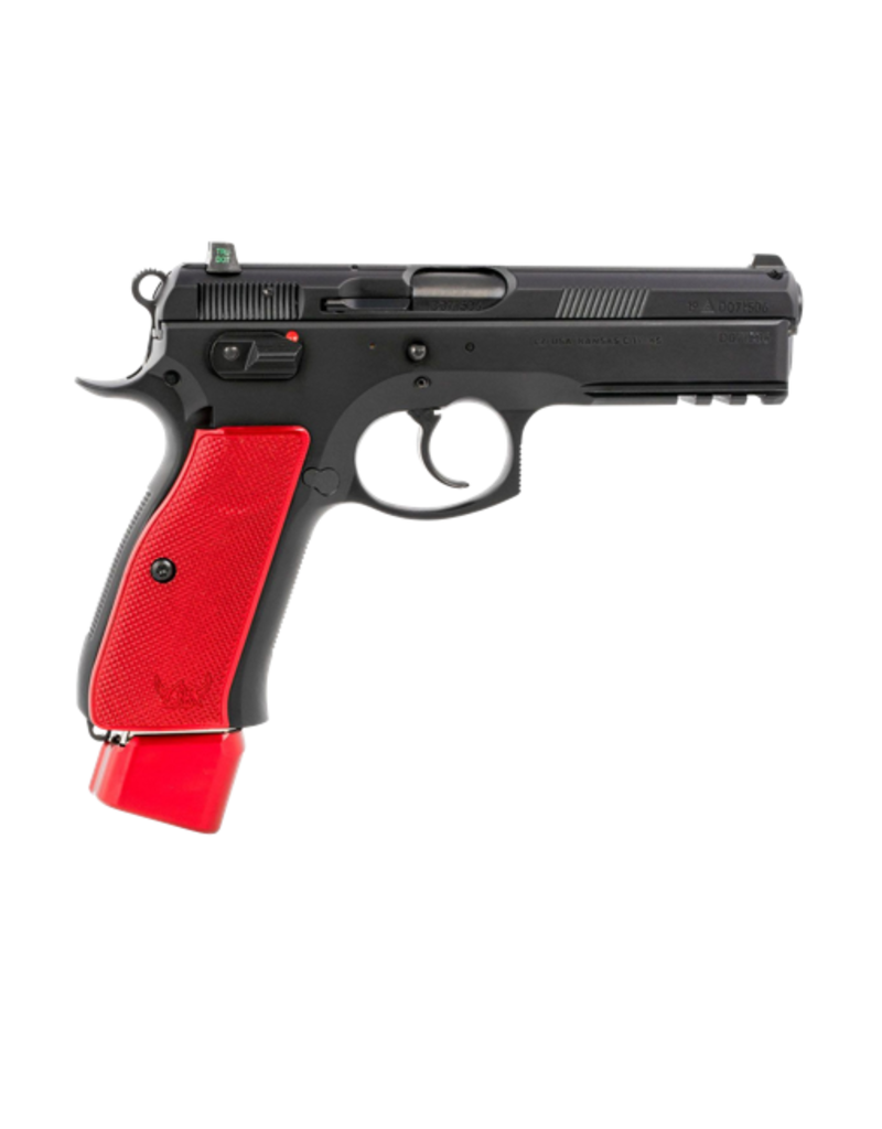 CZ 75 SP01 COMPETITION, 91206, 9MM, 21RD MAGAZINE, RED ALUMINUM GRIPS