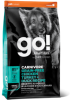 Go! Solutions Go Carnivore Grain Free Dog Chicken Turkeyey Duck 22lb.