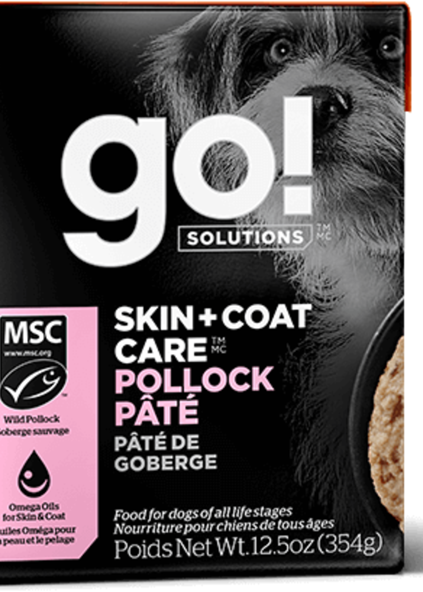 Go! Solutions GO! Dog Skin & Coat Pollock Pate Dog 12.5oz