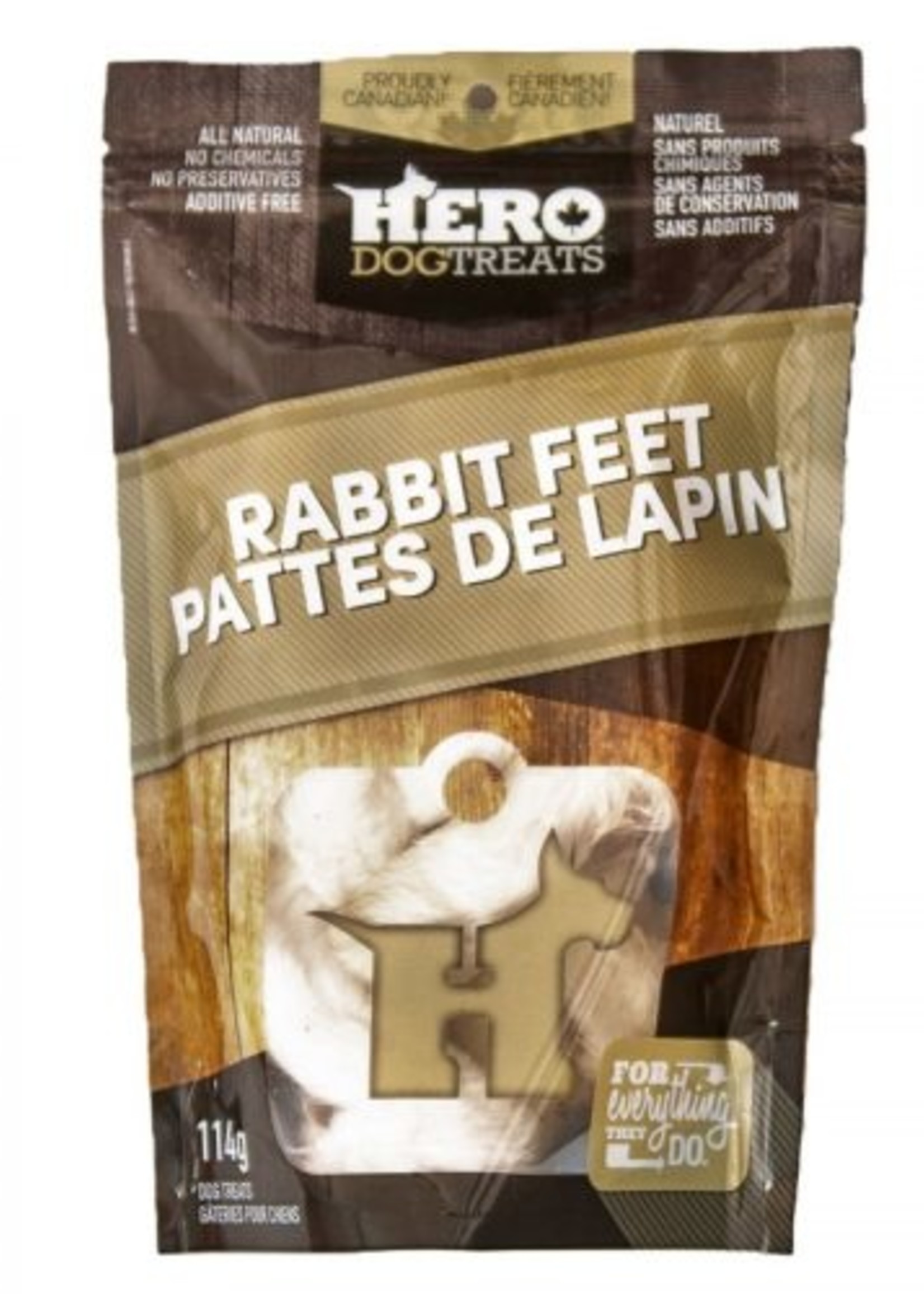 Hero Dehydrated Rabbit Feet 114g