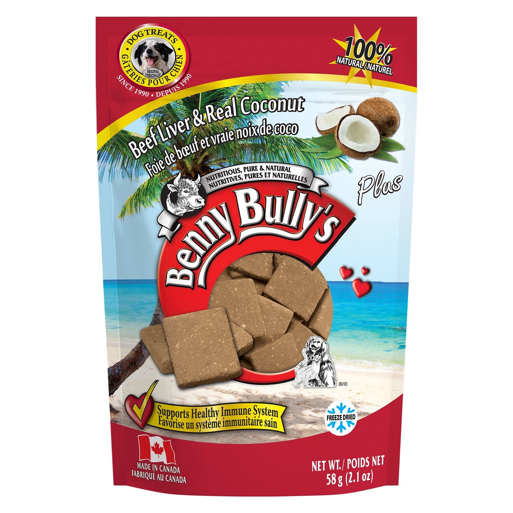 Benny Bullys Plus Coconut 58g