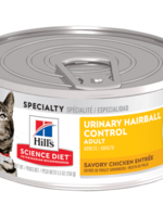Hill's Science Diet Hill's Science Diet Feline Urinary Hairball Savory Chicken Entre Can 156 g