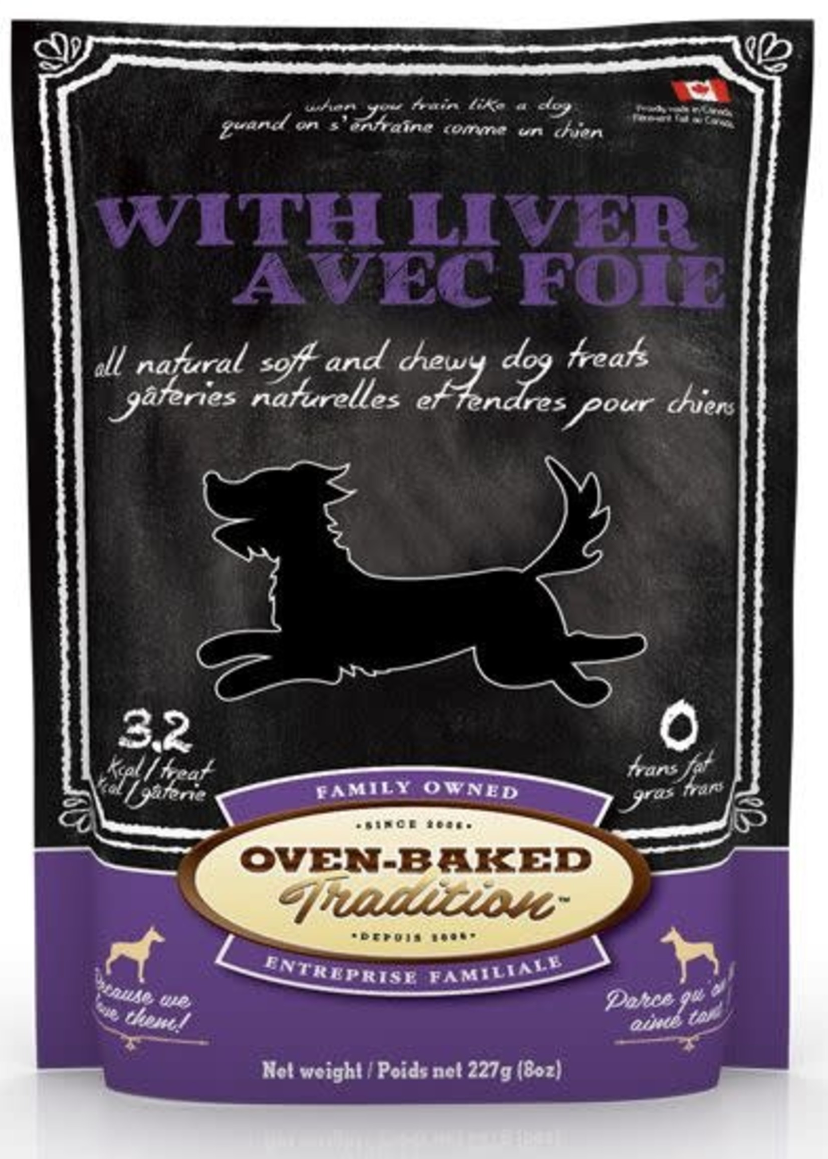 Oven Baked Tradition All Natural Soft & Chewy Dog Treats w/Liver 8oz.